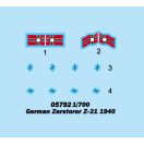 Trumpeter German Zerstörer Z-21 1940 1:700 (05792)