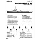 Trumpeter German Zerstörer Z-21 1940 1:700 (05792)