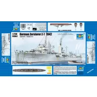 Trumpeter German Zerstörer Z-7, 1942 1:700 (05793)