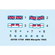 Trumpeter HMS Warspite 1942 1:700 (05795)