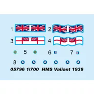 Trumpeter HMS Valiant 1939 1:700 (05796)