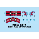 Trumpeter DKM Navy Type VII-C U-Boat 1:144 (05912)