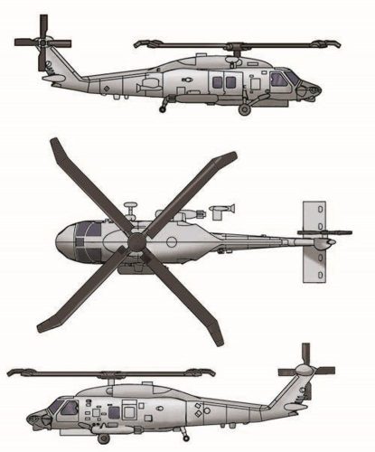 Trumpeter SH-60K Sea Hawk (6 aircraft) 1:350 (06254)