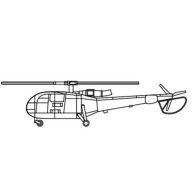 Trumpeter Alouette Helicopter 1:350 (06286)