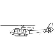 Trumpeter Gazelle Helicopter 1:350 (06287)