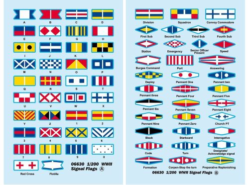 Trumpeter WWII Signal Flags 1:200 (06630)