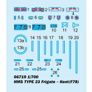 Trumpeter HMS TYPE 23 Frigate  Kent(F78) 1:700 (06719)