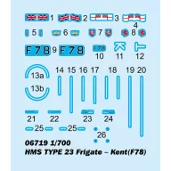Trumpeter HMS TYPE 23 Frigate  Kent(F78) 1:700 (06719)