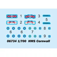 Trumpeter HMS Cornwall 1:700 (06734)