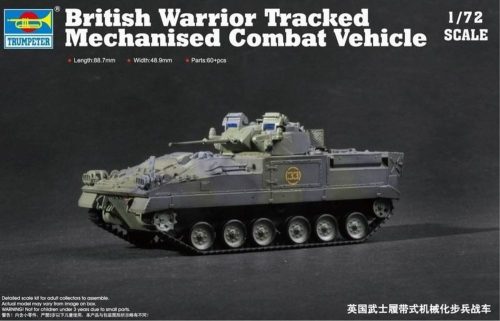 Trumpeter British Warrior Tracked Mechanized Vehic 1:72 (07101)