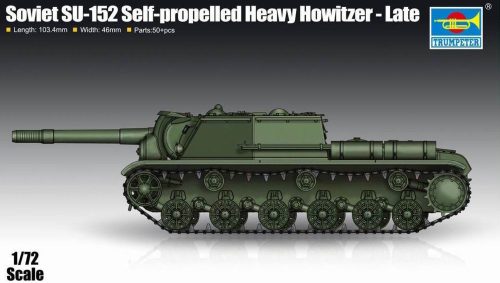 Trumpeter Soviet SU-152 Self-propelled Heavy Howitzer - Late 1:72 (07130)