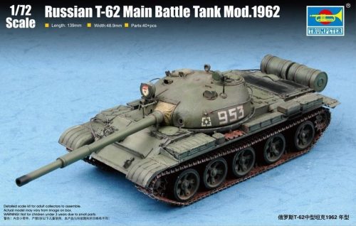 Trumpeter Russian T-62 Main Battle Tank Mod.1962 1:72 (07146)