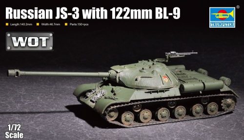 Trumpeter Russian JS-3 with 122mm BL-9 1:72 (07163)
