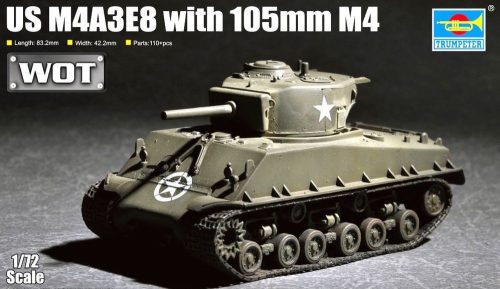 Trumpeter US M4A3E8 with 105mm M4 1:72 (07168)