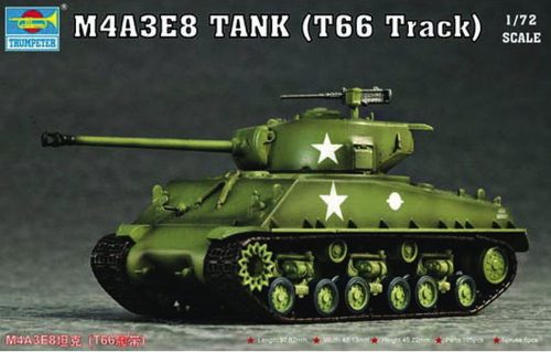 Trumpeter M4A3E8 Tank (T66 Track) 1:72 (07225)