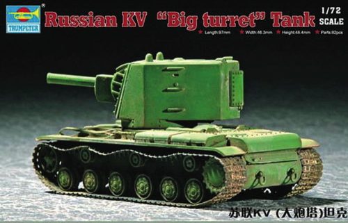 Trumpeter Soviet KV Big Turret 1:72 (07236)