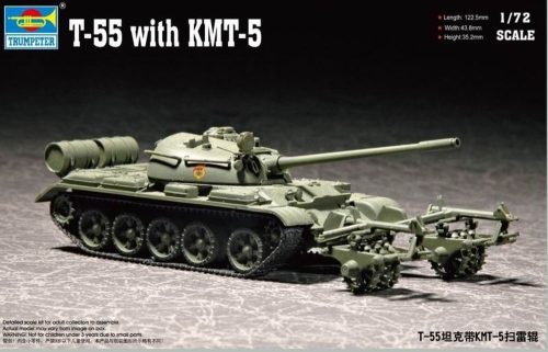 Trumpeter T-55 with KMT-5 1:72 (07283)