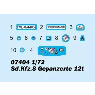 Trumpeter Sd.Kfz.8 Gepanzerte 12t 1:72 (07404)