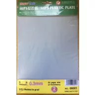  Master Tools HIPS 0,3mm plastic sheet(210mmx300mmx2pc  (08001)