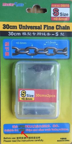 Master Tools 30CM Universal Fine Chain S Size 0.6mmX1.0mm  (08010)