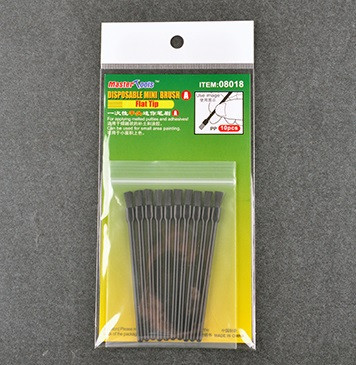 Master Tools Disposable Mini Flat Brush, 10 pcs  (08018)