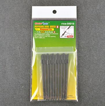 Master Tools Disposable Mini Diagonal Brush, 10 pcs  (08019)