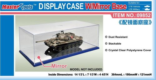 Master Tools Display Case w/Mirror Base 364x186x121mm WxL  (09852)