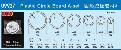 Master Tools Plastic Circle Board A-set  (09937)