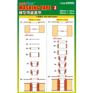 Master Tools Masking tape 20mm, 30mm (09998)