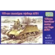Unimodels M7B1 105mm hotwizer motor carriage 1:72 (UM212)