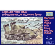 Unimodels Tank M4A3 with Deep Wading Trunks 1:72 (UM216)