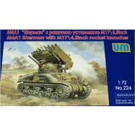   Unimodels Tank M4A1 w. M17/4,5inch rocket launcher 1:72 (UM224)