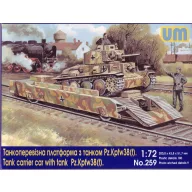 Unimodels Tank carrier car with Pz.Kpfw. 38(t) 1:72 (UM259)