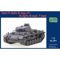 Unimodels Pz.Kpfw III Ausf. F tank 1:72 (UM291)