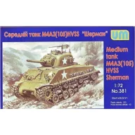 Unimodels Medium tank M4A3(105) HVSS 1:72 (UM381)