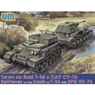   Unimodels Retriever on T-34 basis with SPG Su-76 1:72 (UM397)