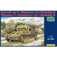   Unimodels Flakpanzer IV Wirbelwind/2cm Flakvierling 38 1:72 (UM560)