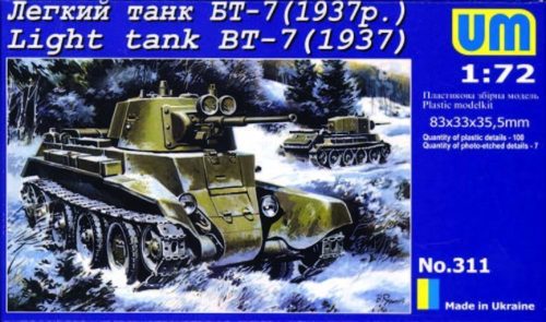 Unimodels Light Tank BT-7 (1937) 1:72 (UMT311)