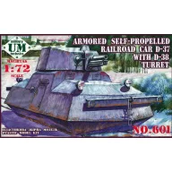 Unimodels Railroad car D-37 with D-38 turret 1:72 (UMT601)