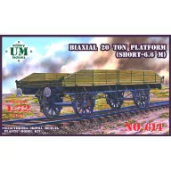Unimodels Biaxial 20 ton plattform 1:72 (UMT614)