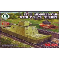   Unimodels Pl-43 armored car with T-34/76 turret 1:72 (UMT622)