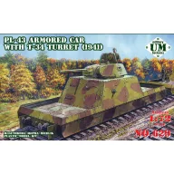  Unimodels PL-43 armored car with T-34 turret, 1941 1:72 (UMT629)