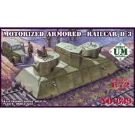 Unimodels Motorized armored railcar D-3 1:72 (UMT639)
