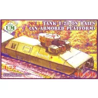   Unimodels T-28 Tank on rails (armored platform) 1:72 (UMT641)