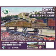 Unimodels Railway platform with BT-5 tank 1:72 (UMT643)