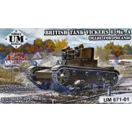   Unimodels Vickers E Mk.A British tank(made f.Polan plastic tracks 1:72 (UMT671-01)