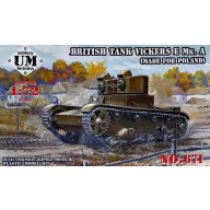   Unimodels Vickers E Mk.A British tank(made f.Polan rubber tracks 1:72 (UMT671)