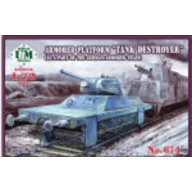   Unimodels Armored Platform Tank Destroyer (as a part of the german armored train) 1:72 (UMT674)