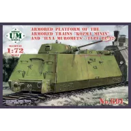   Unimodels Armored platform of the armored trains Kozma Minin and Ilya Muromets 1:72 (UMT691)
