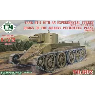   Unimodels BT-2 tank with an experimental turret(w.76.2mm gun)design ofKrasny Putilovets 1:72 (UMT692)